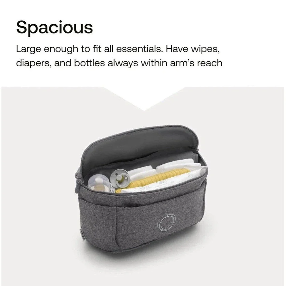 Bugaboo Organizer Stroller Bag Moon Grey Compact Multipocket Universal Fit